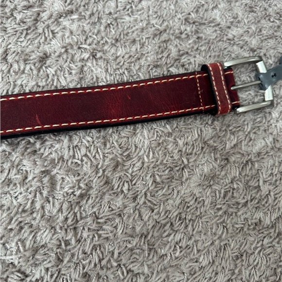 🔥 Allen Edmonds Men’s Red Cottonwood Leather belt. Pick your size. - Picture 3 of 5